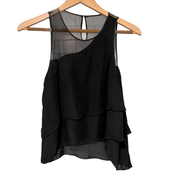 Parker 100% silk ruffle top. - Picture 3 of 5